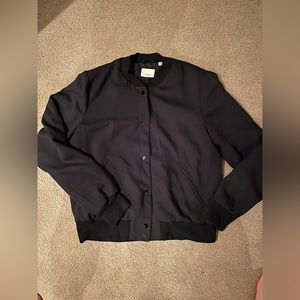 Wilfred by Aritzia Poussin Bomber Jacket Black